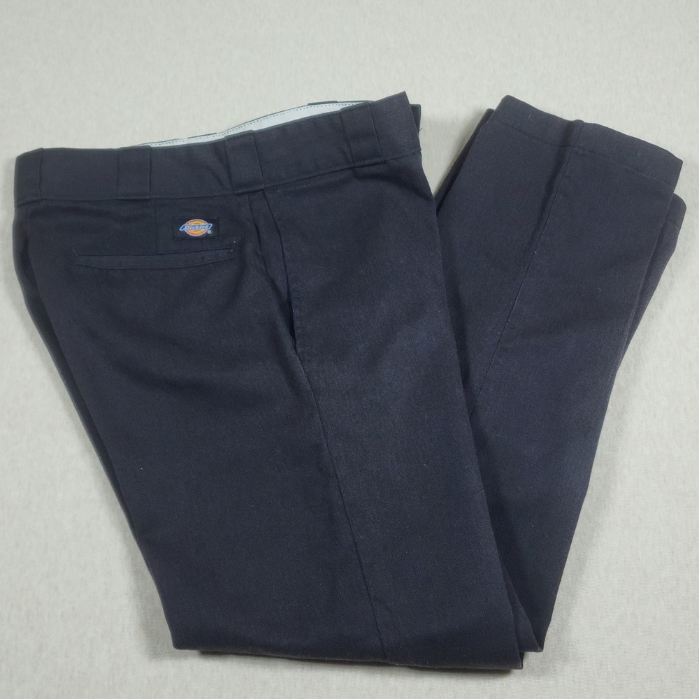 Dickies 874 Original Fit Work Pants Mens 30x30 Dark Navy Blue Twill Chino
